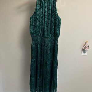 Jade Green and Black Maxi Dress